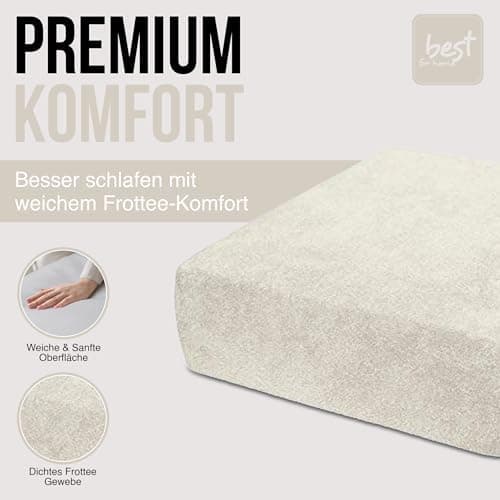 Elastisches Jersey-Spannbettlaken 90x180 cm – 100% Baumwolle, kuschelig warm