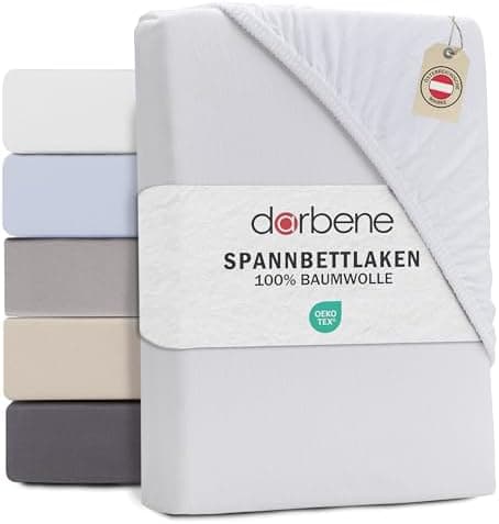 Spannbettlaken 140x200 cm – Jersey Baumwolle, Oeko‑TEX zertifiziert