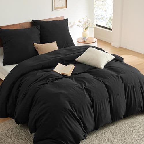 BEDSURE Bettwäsche 135x200 4‑teilig – Weiches Baumwoll‑Feeling Bettwäsche‑Set 135 x 200 cm, inkl. 2 Kissenbezüge 80x80,