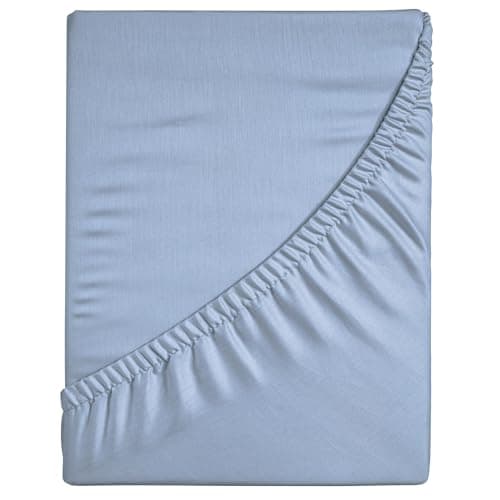 Komfortec Spannbettlaken 90x200 cm Jersey-Baumwolle – OEKO-TEX® Standard 100, Rundumgummizug für perfekte Passform, Weiß