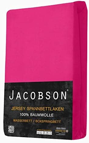 Jacobson Spannbettlaken für Wasserbett & Boxspringbett – 180 × 200 bis 200 × 220 cm
