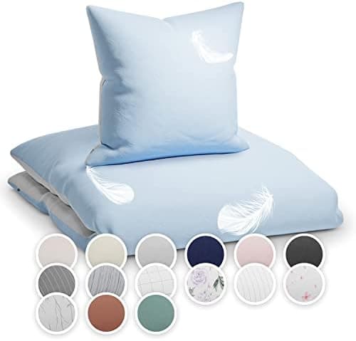sleepwise Bettwäsche 135x200 Mikrofaser – ÖKO‑TEX zertifiziert, bügelfrei & knitterfrei, 2‑tlg. (inkl. 80x80 cm Kissenbe