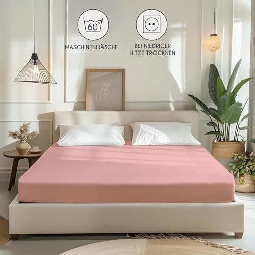 Dreamzie Spannbettlaken 90x190/200 cm – 100% Jersey‑Baumwolle, OEKO‑TEX STANDARD 100