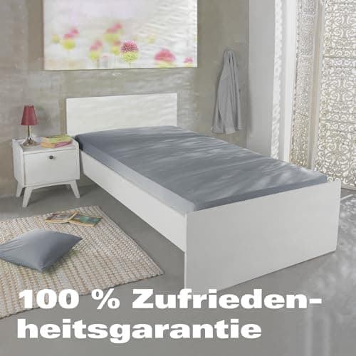 BaSaTex Bio-Jersey Spannbettlaken 120x200 cm – 100% Bio-Baumwolle, GOTS-zertifiziert – Taupe