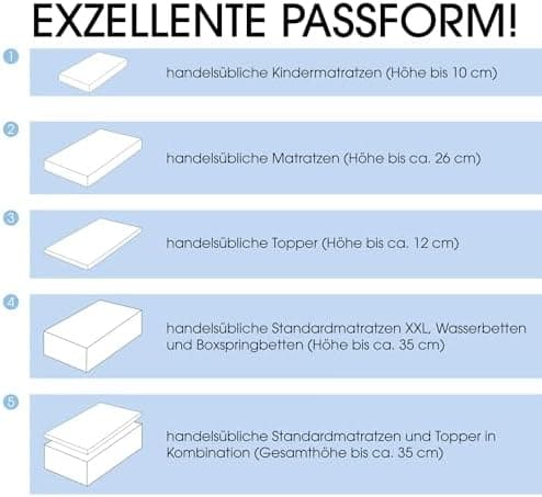 CelinaTex Jersey-Spannbettlaken 90x200–100x200 cm bis 26 cm Matratzenhöhe | 100% gekämmte Baumwolle | OEKO‑TEX STANDARD
