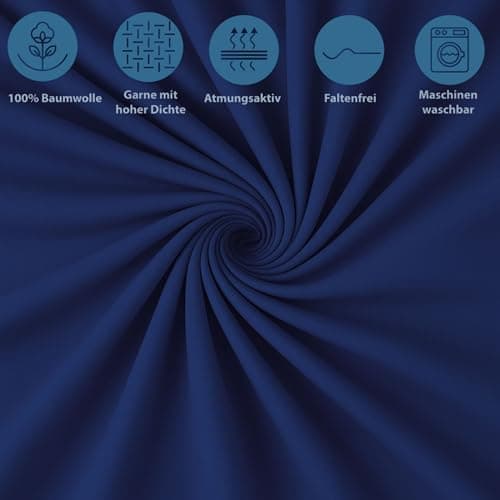 Spannbettlaken 120x200 cm – Jersey 100% Baumwolle – für Matratzen bis 25 cm Höhe