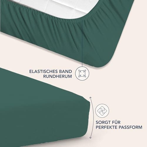 Dreamzie Spannbettlaken – 100% Mikrofaser, 35 cm Tiefe Tasche