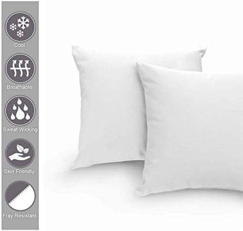 Pizuna Kissenbezüge 2er-Pack 40 x 80 cm Dunkelblau – 100% Langstapel-Baumwolle, 400 Fadenzahl