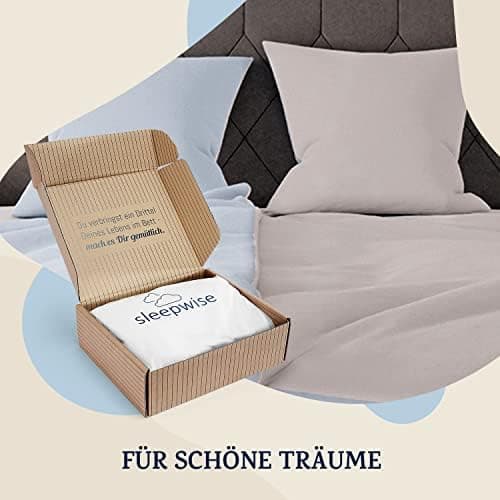 sleepwise Bettwäsche 135x200 Mikrofaser – ÖKO‑TEX zertifiziert, bügelfrei & knitterfrei, 2‑tlg. (inkl. 80x80 cm Kissenbe