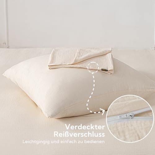 SOULFUL Doppelte Musselin-Kissenbezug 40x80 cm – Baumwolle, OEKO-TEX STANDARD 100