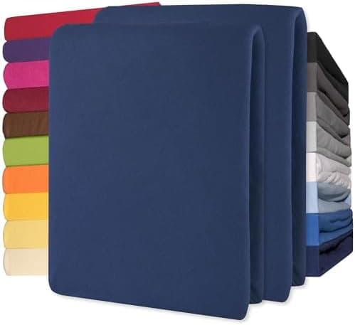 CelinaTex Jersey-Spannbettlaken 90x200–100x200 cm bis 26 cm Matratzenhöhe | 100% gekämmte Baumwolle | OEKO‑TEX STANDARD