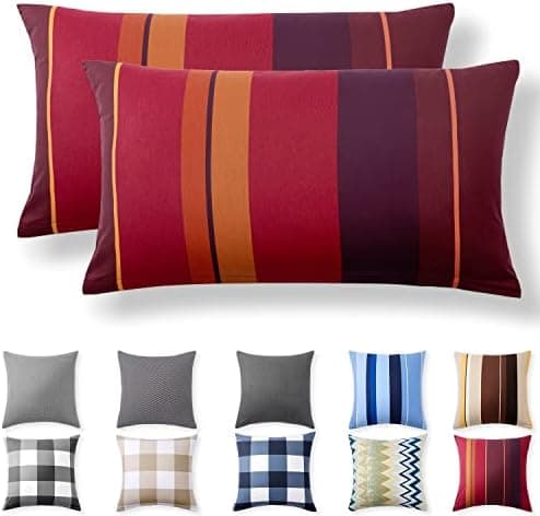 2er-Set Kissenbezüge 40 x 80 cm – Renforcé, 100% Baumwolle, superweich mit Reißverschluss, Babyrosa