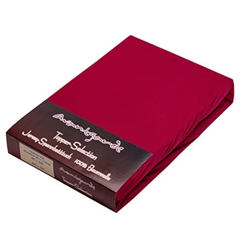 AVANTGARDE Spannbettlaken 180x200–200x220 cm, 40 cm Steg – 100% Jersey-Baumwolle 170 g/m², OEKO-TEX – passend für Boxspr