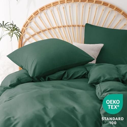 WAVVE Bettwäsche 135x200 – 4‑teiliges Mikrofaser‑Set Anthrazit (inkl. 2×80×80 cm Kissenbezüge) mit Reißverschluss, OEKO‑