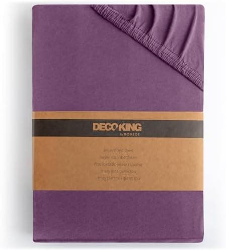DecoKing Spannbettlaken 180 x 200 & 200 x 200 cm – 100% gekämmte Baumwolle (Jersey)