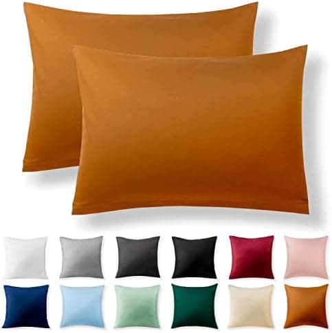 2er-Set Kissenbezüge 40 x 80 cm – Renforcé, 100% Baumwolle, superweich mit Reißverschluss, Babyrosa