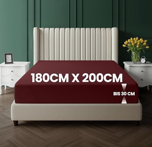 Utopia Bedding Spannbettlaken 120 x 200 cm für Matratzen bis 30 cm – gebürstete Mikrofaser, OEKO‑TEX® STANDARD 100