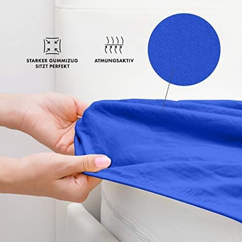 Jacobson Premium Frottee-Spannbettlaken aus Baumwolle, 200 g/m² (120–130 x 200 cm) – Grau