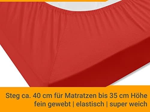 Jersey-Spannbetttuch – 100% Baumwolle, 180–200 x 200 cm