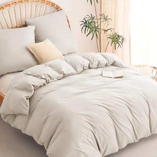 WAVVE Bettwäsche 135x200 – 4‑teiliges Mikrofaser‑Set Anthrazit (inkl. 2×80×80 cm Kissenbezüge) mit Reißverschluss, OEKO‑