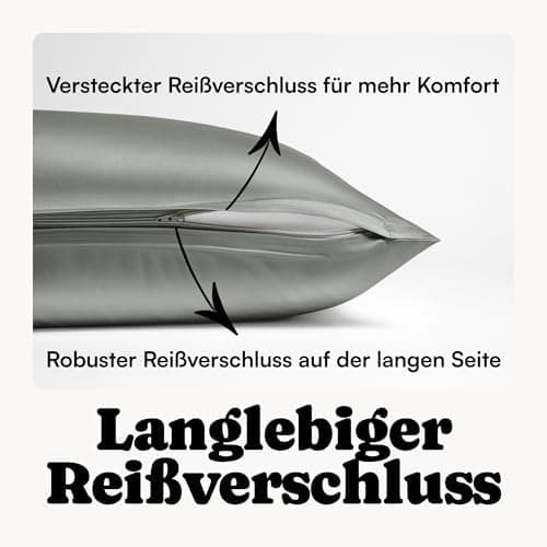Perkal Kissenbezug Set 40x80 cm (2er) – 100% Bio-Baumwolle