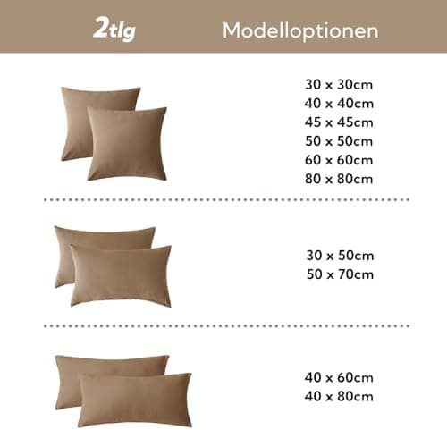 SOULFUL Doppelte Musselin-Kissenbezug 40x80 cm – Baumwolle, OEKO-TEX STANDARD 100