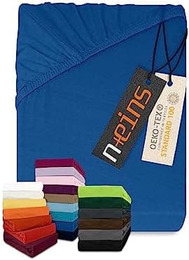 Jersey-Spannbetttuch – 100% Baumwolle, 180–200 x 200 cm