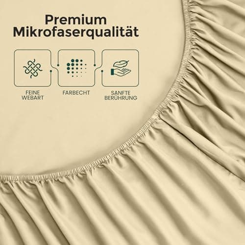 Utopia Bedding Spannbettlaken 120 x 200 cm für Matratzen bis 30 cm – gebürstete Mikrofaser, OEKO‑TEX® STANDARD 100