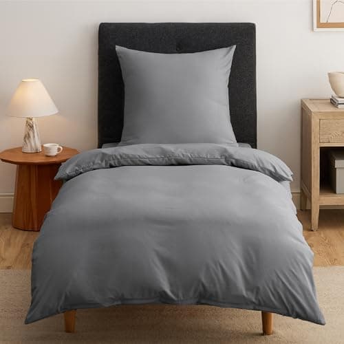 BEDSURE Bettwäsche 135x200 4‑teilig – Weiches Baumwoll‑Feeling Bettwäsche‑Set 135 x 200 cm, inkl. 2 Kissenbezüge 80x80,
