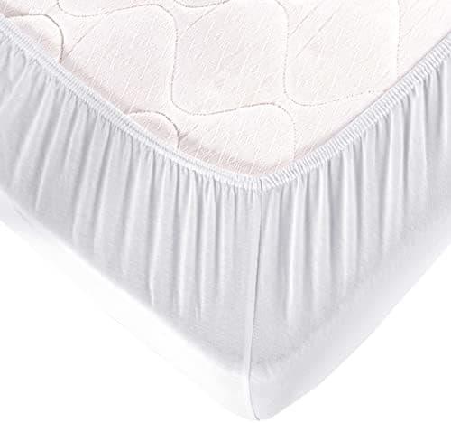 Vency Spannbettlaken 90x200 cm – 100% Baumwolle, für Matratzen bis 35 cm