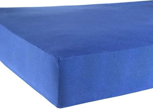 BaSaTex Bio-Jersey Spannbettlaken 120x200 cm – 100% Bio-Baumwolle, GOTS-zertifiziert – Taupe