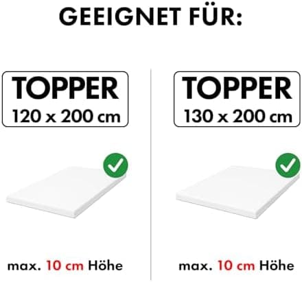 Jacobson Premium Spannbettlaken – Jersey-Baumwolle 200 g/m² mit Elasthan, 180x200–200x200 cm