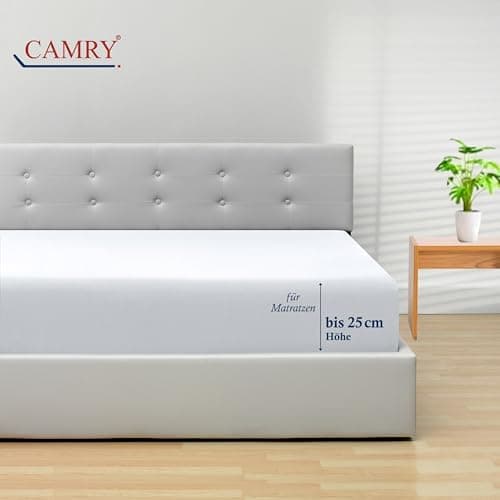 Camry Spannbettlaken 180x200–200x200 cm – Baumwoll‑Jersey Orange