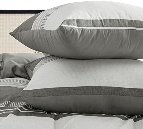 BEDSURE Bettwäsche-Set 135x200 (4-teilig) – Wendebettwäsche OEKO-TEX STANDARD 100 mit Reißverschluss, 2×80x80 Kissenbezü