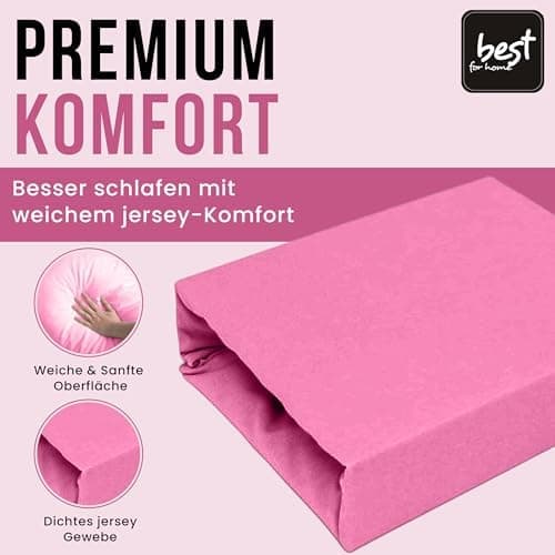 Elastisches Jersey-Spannbettlaken 90x180 cm – 100% Baumwolle, kuschelig warm
