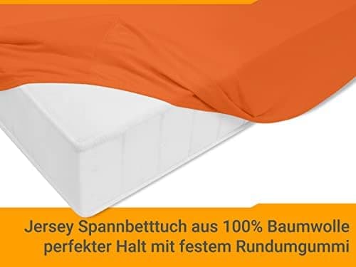 Jersey-Spannbetttuch – 100% Baumwolle, 180–200 x 200 cm