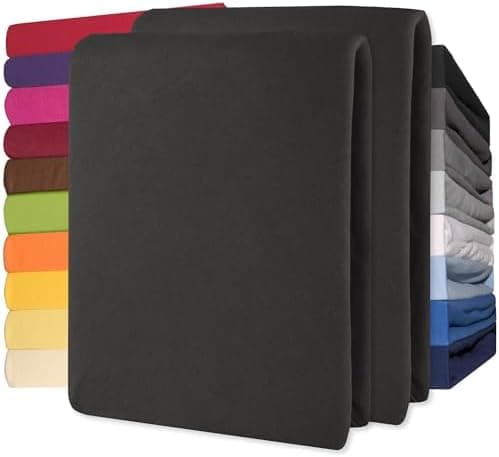 CelinaTex Jersey-Spannbettlaken 90x200–100x200 cm bis 26 cm Matratzenhöhe | 100% gekämmte Baumwolle | OEKO‑TEX STANDARD