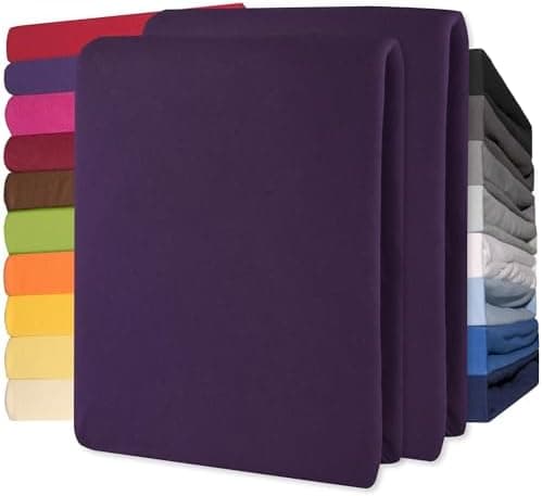 CelinaTex Jersey-Spannbettlaken 90x200–100x200 cm bis 26 cm Matratzenhöhe | 100% gekämmte Baumwolle | OEKO‑TEX STANDARD