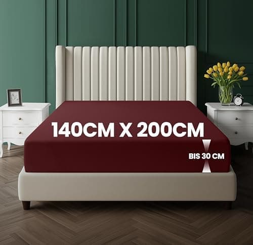 Utopia Bedding Spannbettlaken 120 x 200 cm für Matratzen bis 30 cm – gebürstete Mikrofaser, OEKO‑TEX® STANDARD 100