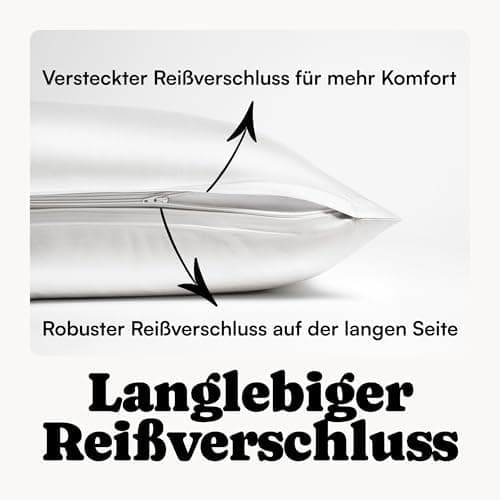 Perkal Kissenbezug Set 40x80 cm (2er) – 100% Bio-Baumwolle