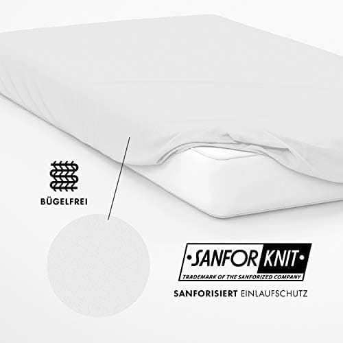 Jacobson Premium Frottee-Spannbettlaken aus Baumwolle, 200 g/m² (120–130 x 200 cm) – Grau
