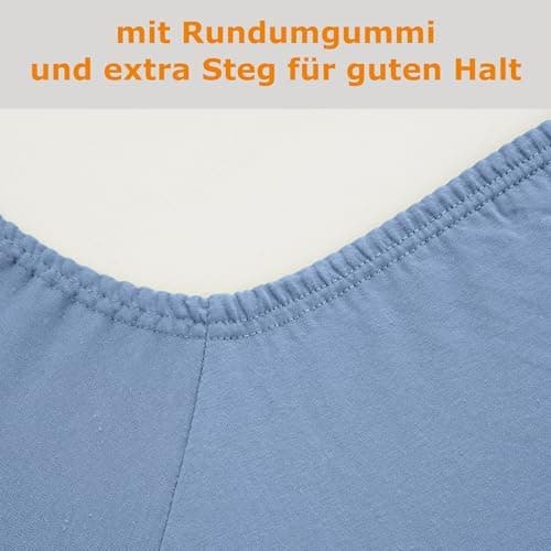 home4good Spannbettlaken 120x200 cm – Jersey 100% Baumwolle (OEKO-TEX STANDARD 100) – für Matratzenhöhe 15–25 cm, Weiß