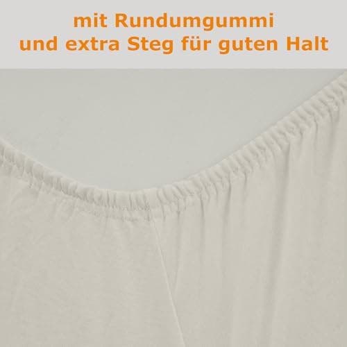 home4good Spannbettlaken 120x200 cm – Jersey 100% Baumwolle (OEKO-TEX STANDARD 100) – für Matratzenhöhe 15–25 cm, Weiß