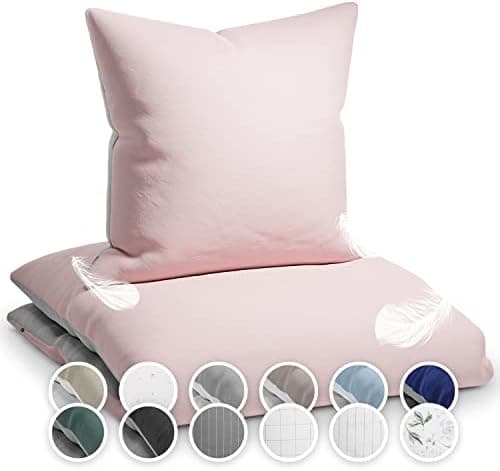 sleepwise Bettwäsche 135x200 Mikrofaser – ÖKO‑TEX zertifiziert, bügelfrei & knitterfrei, 2‑tlg. (inkl. 80x80 cm Kissenbe
