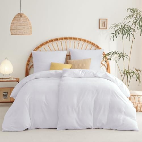 WAVVE Bettwäsche 135x200 – 4‑teiliges Mikrofaser‑Set Anthrazit (inkl. 2×80×80 cm Kissenbezüge) mit Reißverschluss, OEKO‑