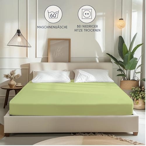 Dreamzie Spannbettlaken 90x190/200 cm – 100% Jersey‑Baumwolle, OEKO‑TEX STANDARD 100