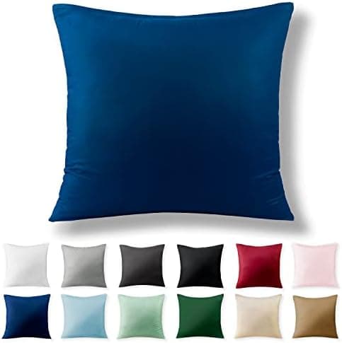 2er-Set Kissenbezüge 40 x 80 cm – Renforcé, 100% Baumwolle, superweich mit Reißverschluss, Babyrosa