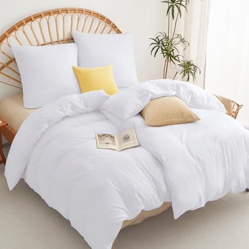 WAVVE Bettwäsche 135x200 – 4‑teiliges Mikrofaser‑Set Anthrazit (inkl. 2×80×80 cm Kissenbezüge) mit Reißverschluss, OEKO‑