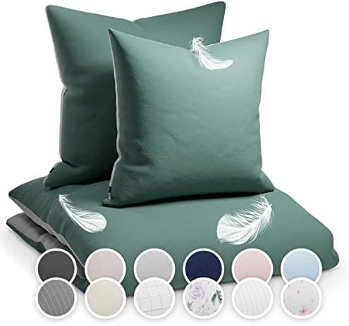 sleepwise Bettwäsche 135x200 Mikrofaser – ÖKO‑TEX zertifiziert, bügelfrei & knitterfrei, 2‑tlg. (inkl. 80x80 cm Kissenbe