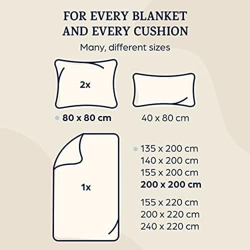 sleepwise Bettwäsche 135x200 Mikrofaser – ÖKO‑TEX zertifiziert, bügelfrei & knitterfrei, 2‑tlg. (inkl. 80x80 cm Kissenbe
